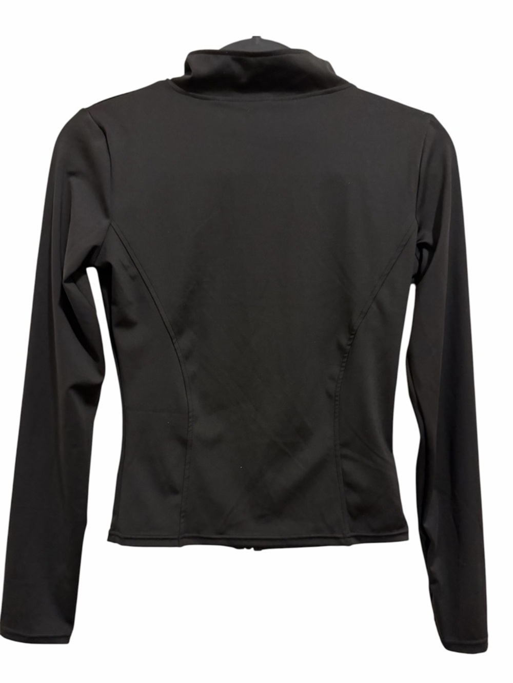 Women’s Black Zip-Front Active Jacket - Picture 2 of 2